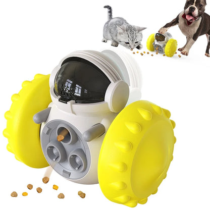 Dog Treat Leaking Toy for Small Big Dogs Tumbler Interactive Toys Puppy Cat Slow Food Feeder Dispenser IQ Training Accessories