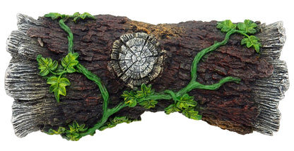 X-Large Wood Log Reptile Ornament