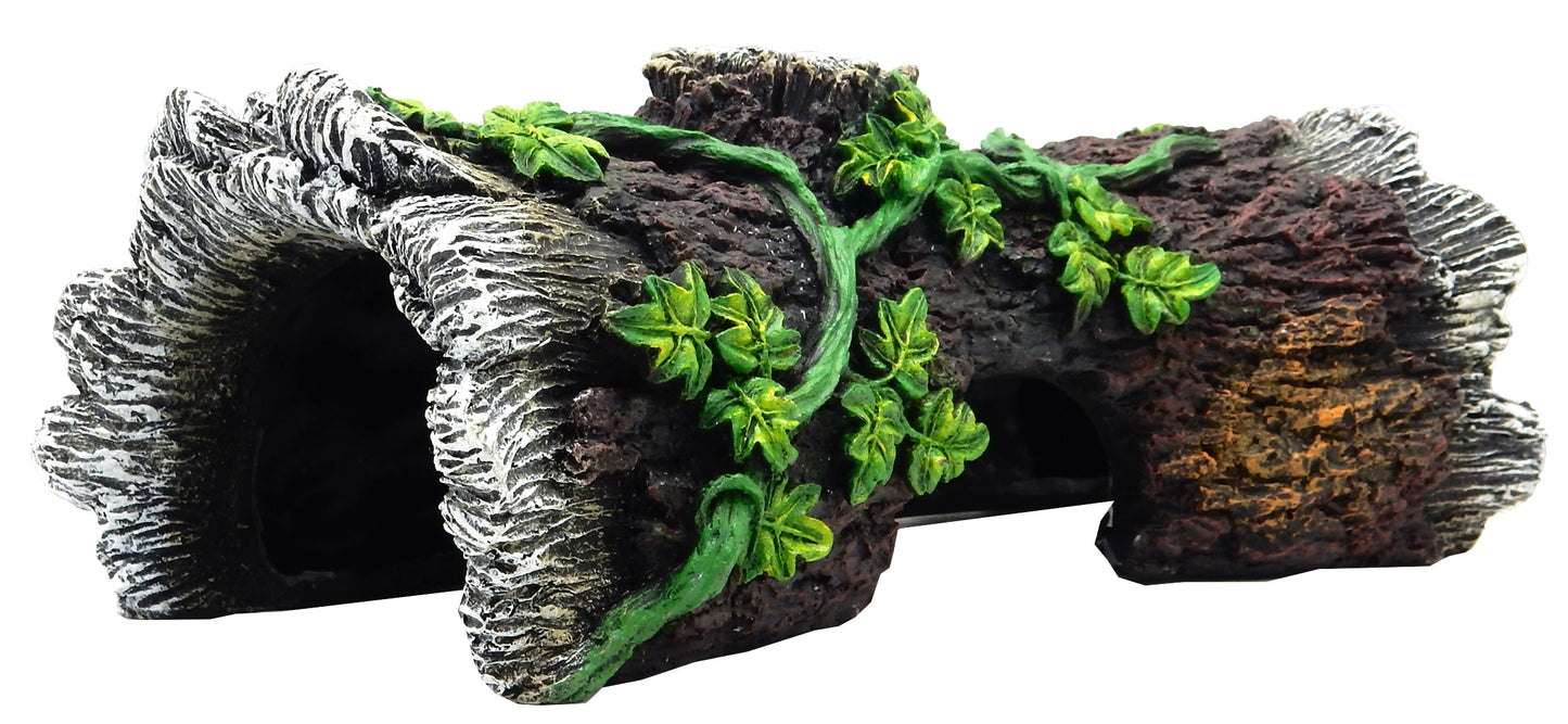 X-Large Wood Log Reptile Ornament